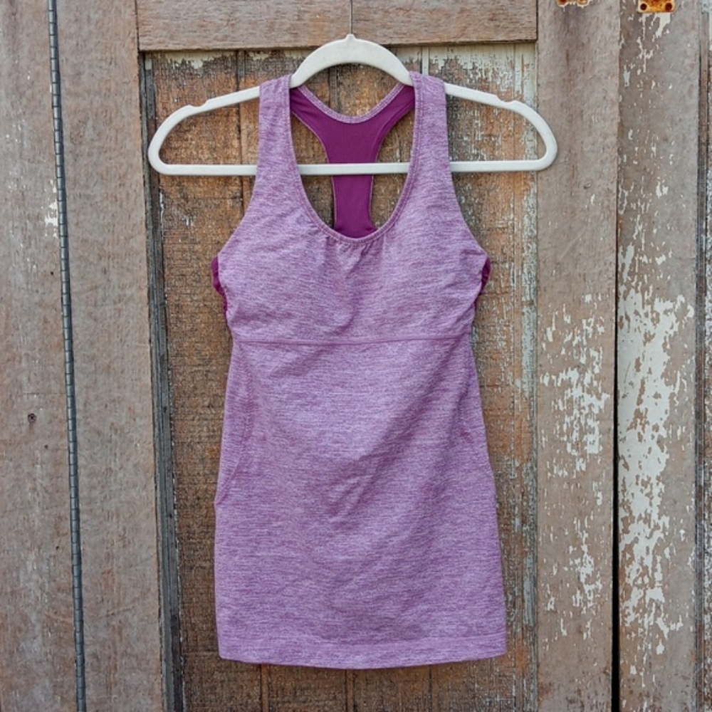 Lululemon athletic workout racer back tank top sz 6